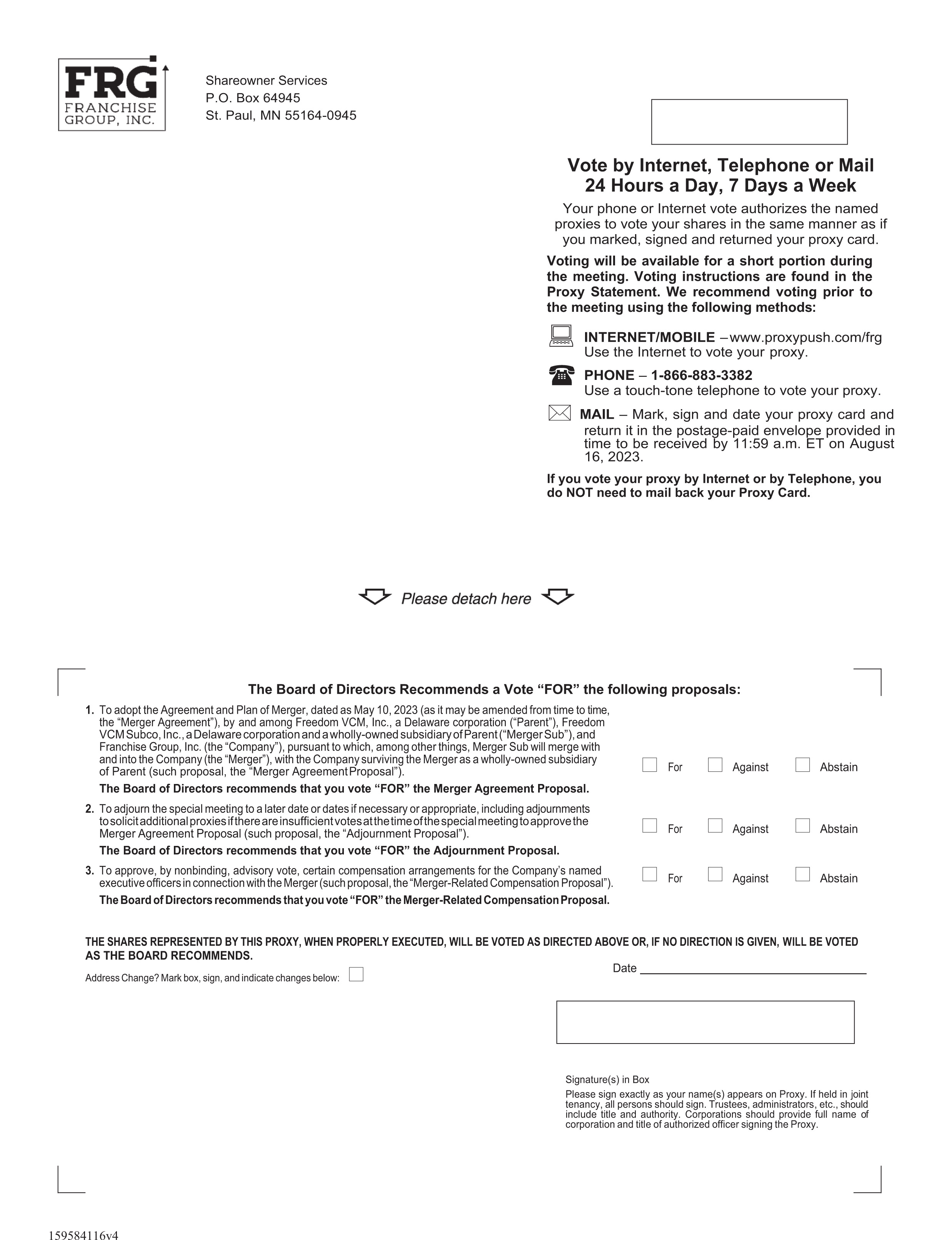 [MISSING IMAGE: http://api.rkd.refinitiv.com/api/FilingsRetrieval3/.74250106.0001104659-23-081018px_franchiseproxy1pg01-bw.jpg.ashx]