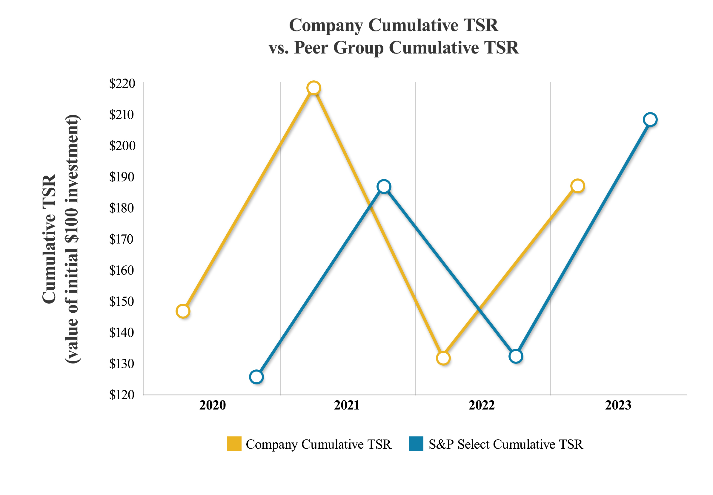 Company Cumulative TSR vs Peer Group Cumulative TSR 2024.jpg