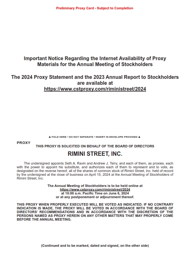 RMNI - 2024 Annual Meeting - PRELIMINARY Proxy Card - Back_001.jpg